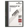 DURABLE Gyorsfűző, klipes, A4, DURABLE "DURACLIP® 30", sötétzöld