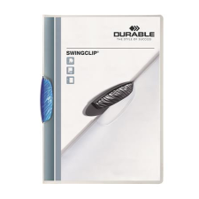 DURABLE Gyorsfűző, klipes, A4, DURABLE "Swingclip® 30", kék lefűző