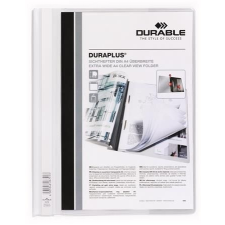 DURABLE Gyorsfûzõ, A4, széles, panorámás, DURABLE "DURAPLUS®", fehér irattartó