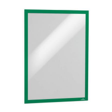 DURABLE Infokeret, A3, öntapadó háttal, DURABLE "DURAFRAME®", zöld információs tábla, állvány