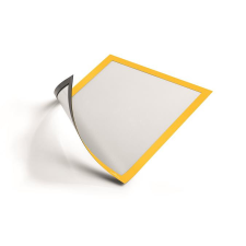 DURABLE Infokeret, A4, mágneses, DURABLE "DURAFRAME® MAGNETIC", sárga információs tábla, állvány