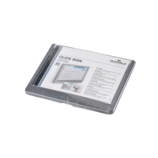 DURABLE Információs tábla 149x105,5mm szürke DURABLE információs tábla, állvány