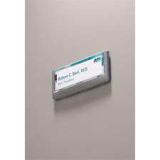 DURABLE Információs tábla, 149x52,5 mm, durable &quot;click sign&quot;, szürke 486037 információs címke