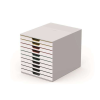 DURABLE Irattároló, műanyag, 10 fiókos, DURABLE "VARICOLOR® 10", fehér
