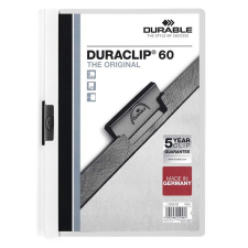 DURABLE Klipmappa DURABLE Duraclip A/4 60 lapig fehér mappa