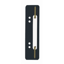 DURABLE Lefűző lapocska Durable 150x35 mm PP dupla lyukasztással fekete lefűző