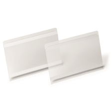 DURABLE Logisztikai zseb, A5, fekvő, DURABLE &quot;HARD COVER&quot;, öntapadó csíkkal, átlátszó információs tábla, állvány