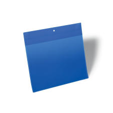 DURABLE Mágneses dokumentum tároló zseb A4, fekvő, 10 db/csomag, Durable Neodym kék információs tábla, állvány