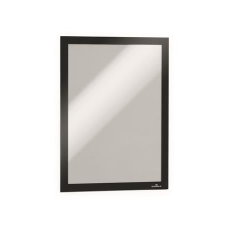 DURABLE Mágneses tasak, A4, öntapadó háttal, DURABLE "DURAFRAME®", fekete információs tábla, állvány