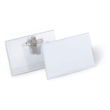 DURABLE Névkitűző, csíptetővel és tűvel, 54x90 mm, DURABLE (DB810119) névkitűző