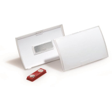 DURABLE Névkitűző, mágneses, 54x90 mm, DURABLE CLICK FOLD, áttetsző (DB821519) névkitűző