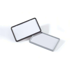 DURABLE Névkitűző, mágnessel, 75x40 mm, DURABLE, fekete - 25 db/csom névkitűző