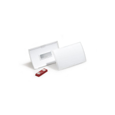 DURABLE Névkitűző mágnessel, 7,5×4 cm - 10 db a csomagban (821219) névkitűző