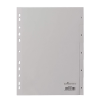 DURABLE Regiszter DURABLE műanyag nyomtatott A/4 1-5 részes szürke
