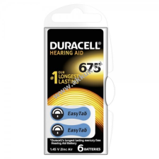 DURACELL hallókészülék elem 675AE 6db/csom. speciális elem