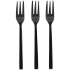 DuraHome Vidlička dezertní PIANO, 3ks, matná, černá