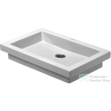 Duravit 2ND FLOOR 58x41,5 ráültethető mosdó csaplyuk nélkül,Wondergliss bevonattal,03175800001 szaniter