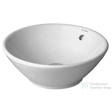 Duravit BACINO 42cm-es ráültethető mosdó csaplyuk nélkül,Wondergliss bevonattal 03254200001 szaniter
