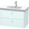 Duravit Brioso 82 cm-es alsó szekrény D-Code mosdóhoz, matt világoskék színben BR414600909 ( BR41460 )