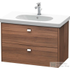 Duravit Brioso 82 cm-es alsó szekrény D-Code mosdóhoz, natúr dió színben BR414601079 ( BR41460 )