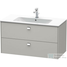 Duravit Brioso mosdó alá építhető 2 fiókos alsószekrény krómozott fogantyúval,1020x479 mm, Concrete Grey Matt Decor BR410301007 fürdőszoba bútor