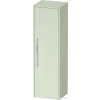 Duravit D-CODE 132x40x36 cm-es 1 ajtós félmagas szekrény króm fogantyúval, jobbos, matt halványzöld DC1338R10HH0000