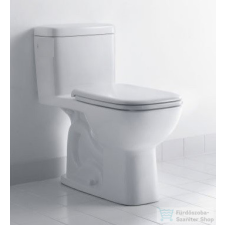Duravit D-Code alsó kifolyású, mélyöblítésű monoblokkos WC-csésze HygieneGlaze mázzal,21110120002 szaniter