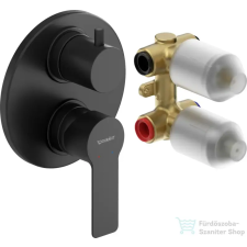 Duravit D-CODE falsík alatti kád/zuhany csaptelep alaptesttel, matt fekete DC5210008046 csaptelep
