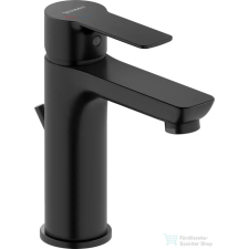 Duravit D-CODE Minusflow M hidegindításos mosdó csaptelep automata leeresztővel, matt fekete DC1023001046 csaptelep