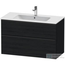 Duravit D-NEO 1010x462 mm-es 2 fiókos függesztett szekrény 233610XXX mosdóhoz,Black Oak DE436301616 fürdőszoba bútor