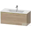 Duravit D-NEO 101x46,2 cm-es, 1 fiókos fali szekrény, polírozott arany színű fogantyúval, 233610XXX mosdóhoz, márványos tölgy DE4263034550000