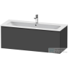 Duravit D-NEO 1210x462 mm-es 1 fiókos alsószekrény 233612,vagy 236112 mosdóhoz,Graphite Matt Decor DE426404949