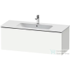 Duravit D-NEO 121x46,2 cm-es, 1 fiókos alsószekrény króm fogantyúval 233612,vagy 236112 mosdóhoz, matt fehér DE4264010180000
