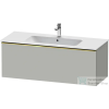 Duravit D-NEO 121x46,2 cm-es, 1 fiókos alsószekrény polírozott arany színű fogantyúval 233612,vagy 236112 mosdóhoz, matt betonszürke DE4264034070000
