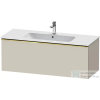 Duravit D-NEO 121x46,2 cm-es, 1 fiókos alsószekrény polírozott arany színű fogantyúval 233612,vagy 236112 mosdóhoz, matt taupe DE4264034910000
