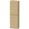 Duravit D-NEO 132x40x24 cm-es, 1 ajtós félmagas szekrény arany színű fogantyúval, jobbos, natúr tölgy DE1318R34300000