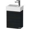Duravit D-NEO 364x222 mm-es 1 ajtós függesztett szekrény 072438 mosdóhoz,balos, Black Oak DE4218L1616