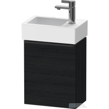 Duravit D-NEO 364x222 mm-es 1 ajtós függesztett szekrény 072438 mosdóhoz,balos, Black Oak DE4218L1616 fürdőszoba bútor