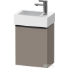 Duravit D-NEO 364x222 mm-es 1 ajtós függesztett szekrény 072438 mosdóhoz,jobbos, Basalt Matt Decor DE4218R4343