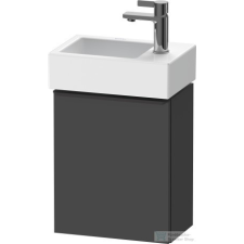 Duravit D-NEO 364x222 mm-es 1 ajtós függesztett szekrény 072438 mosdóhoz,jobbos, Graphite Matt Decor DE4218R4949 fürdőszoba bútor