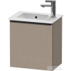 Duravit D-NEO 410x274 mm-es 1 ajtós,balos,függesztett szekrény 072343 mosdóhoz,Linen Decor DE4259L7575