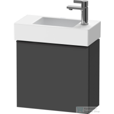 Duravit D-NEO 484x222 mm-es 1 ajtós függesztett szekrény 072450 mosdóhoz,balos, Graphite Matt Decor DE4219L4949 fürdőszoba bútor