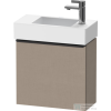Duravit D-NEO 484x222 mm-es 1 ajtós függesztett szekrény 072450 mosdóhoz,jobbos, Linen Decor DE4219R7575