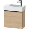 Duravit D-NEO 484x222 mm-es 1 ajtós függesztett szekrény 072450 mosdóhoz,jobbos, Natural Oak DE4219R3030