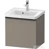 Duravit D-NEO 48,4x37,2 cm-es, 1 fiókos fali szekrény, fekete fogantyúval, 074250XXX mosdóhoz, matt bazalt DE42480BD430000
