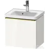 Duravit D-NEO 48,4x37,2 cm-es, 1 fiókos fali szekrény, polírozott arany színű fogantyúval, 074250XXX mosdóhoz, fényes fehér DE4248034220000