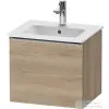Duravit D-NEO 51x40,2 cm-es, 1 fiókos fali szekrény, rozsdamentes acél színű fogantyúval, 233653XXX mosdóhoz, márványos tölgy DE4260070550000