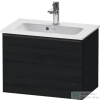 Duravit D-NEO 610x372 mm-es 1 fiókos alsószekrény 234263 mosdóhoz,Black Oak DE426801616
