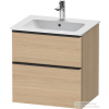 Duravit D-NEO 610x462 mm-es 2 fiókos függesztett szekrény 233663XXX mosdóhoz,Natural Oak DE436103030