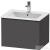 Duravit D-NEO 61x46,2 cm-es, 1 fiókos függesztett szekrény fekete fogantyúval, 233663XXX mosdóhoz, matt grafit DE42610BD490000